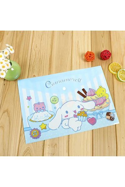 So Iconic Sanrio Cinnamoroll Transparent A4 Envelope File & Cinnamoroll Transparent Pencil Case