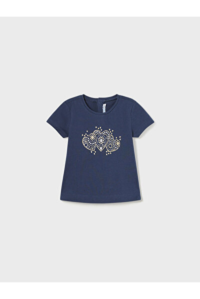 MAYORAL Girl T-Shirt 105 Navy Blue