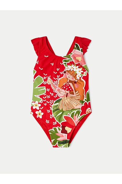 MAYORAL Girl Swimsuit 3715 Red