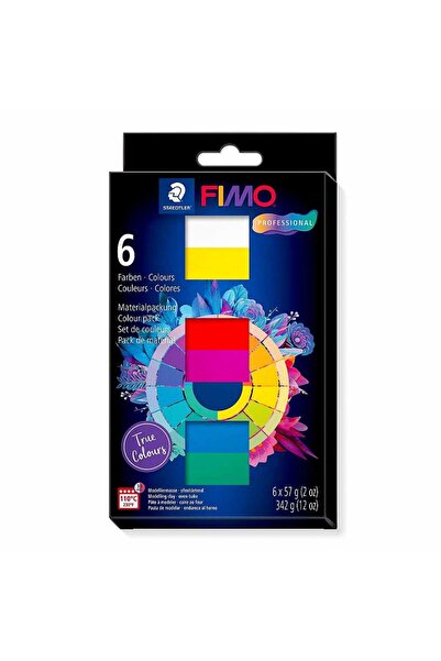 Bafimo Pastă de modelat FIMO Professional, set de 6 culori, 342g