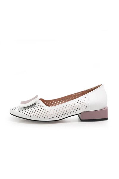 FIORE FINO PERFORATED SHOES FIORE FINO 2502243 WHITE