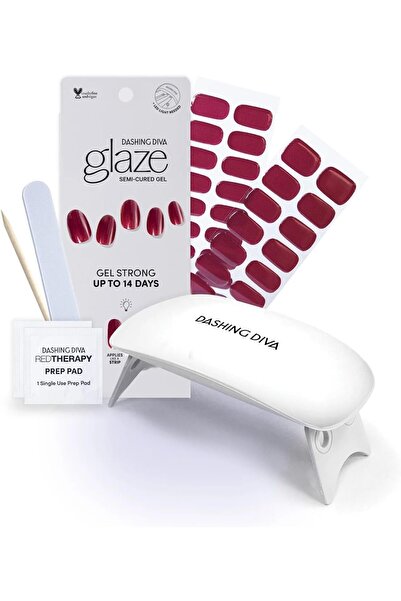 DASHING DIVA مجموعة بداية التزجيج داليا حمراء