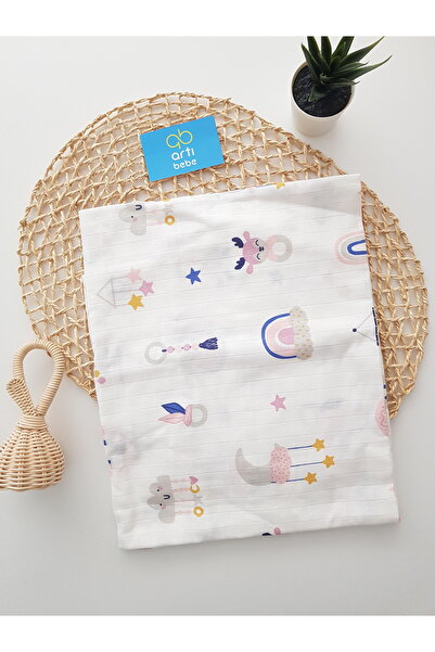 artıbebe بطانية غطاء موسلين بألوان قوس قزح |   قماش موسلين قطن 100% |   قماط ...