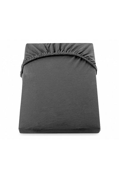 Atmosphera Créateur D'intérieur Ivory fitted sheet, grey, cotton, for mattress 160x200x30 cm