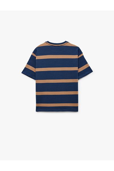 Koton Βαμβακερό μπλουζάκι με κοντό μανίκι Oversize