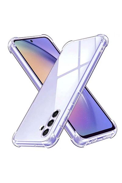 SKYDDAR INNOVATION Husă pentru Samsung Galaxy A54, rezistentă la șocuri, transparentă, subțire, din silicon, set autocolante