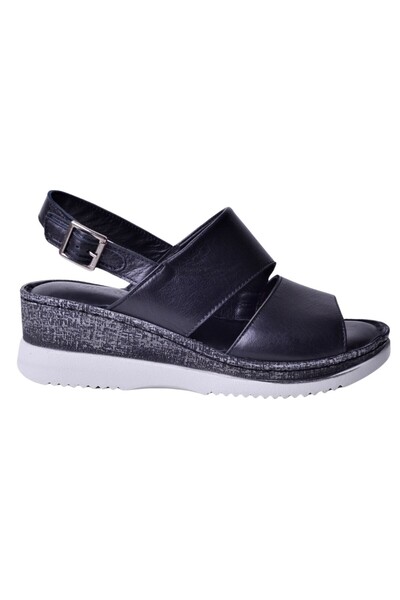 İskarpin Femi 485 Дамски кожени сандали с подплатена пета