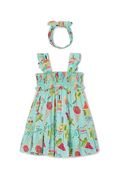 MAYORAL Girl Summer Dress 3939 Green