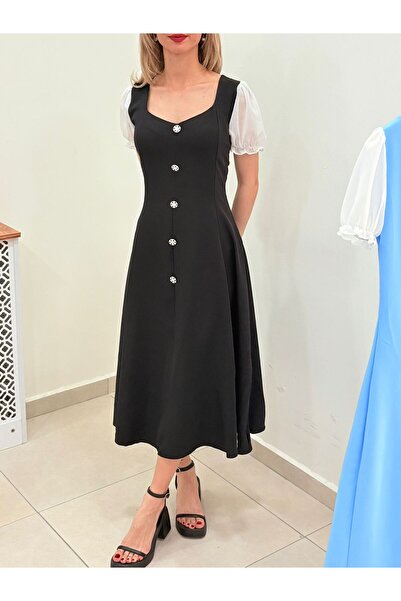 fiabafashion KARPUZ KOL ELBİSE