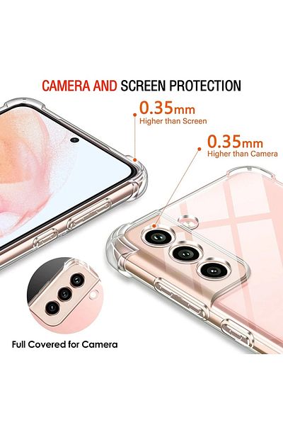 SKYDDAR INNOVATION Husă pentru Samsung Galaxy A54, rezistentă la șocuri, transparentă, subțire, din silicon, set autocolante