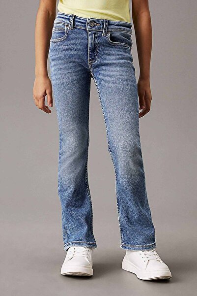 Calvin Klein Kız Çocuk Essential Flare Jean Pantolon - Mavi