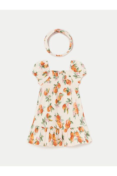 MAYORAL Girl Summer Dress 1923 Beige