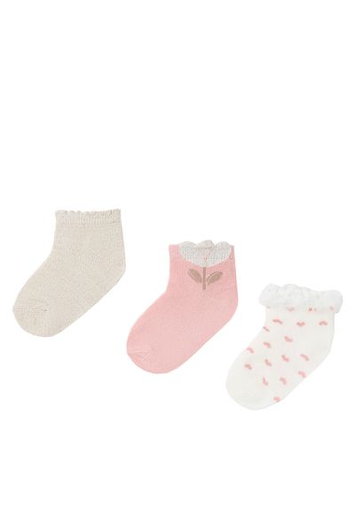 MAYORAL mayoral Girl Set of 3 pairs of children's low socks 10656 Colorful