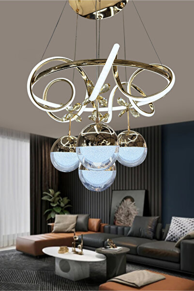 RSCOLLECTIONS Kuzey İthal Küre 4 Toplu Led Avize