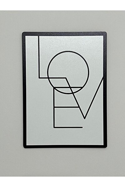 BGV HOME Επιτοίχια ζωγραφική με μίνιμαλ γραμμικό σχέδιο με το LOVE Written