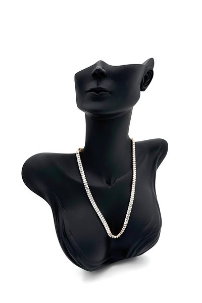 ELİOSA Silver Thick Length Adjustable Stainless Steel Necklace