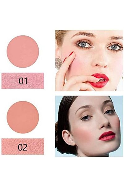 MISS ROSE 8-Color Blush Powder Palette – Multi Face Makeup for Contour, Highlight & Natural Glow