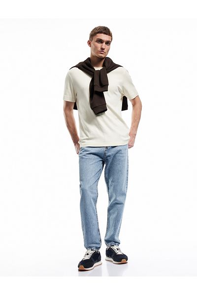 Koton Cotton Pocket Detailed Regular Waist Tapered Jean Trousers - Joe Jean