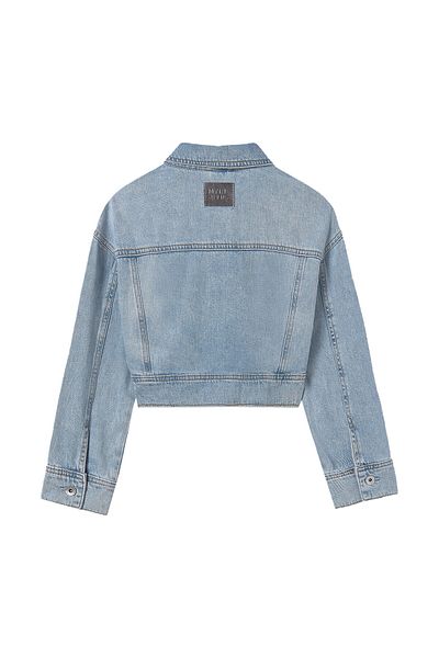 MAYORAL Jachetă denim pentru fete 6405 albastră