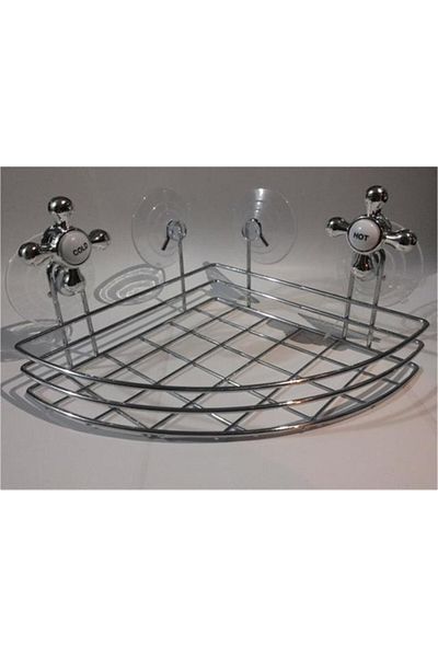 Toptan Bulurum Bathroom Organizer - Multi-Purpose Corner Organizer with Suction Cup