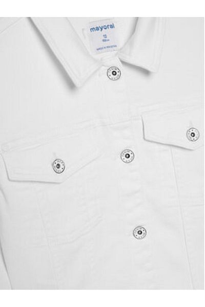 MAYORAL Jachetă denim pentru fete 6406 Ecru