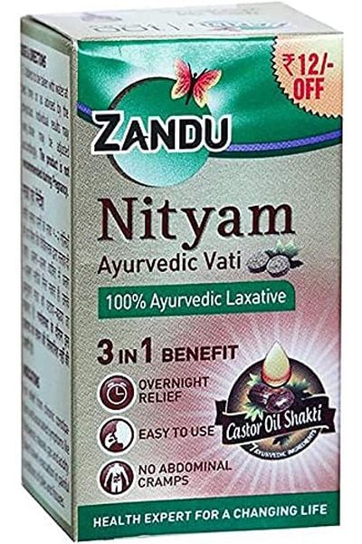 Zandu Balm Zandu Nityam Laxative Vati (100% Ayurvedic)