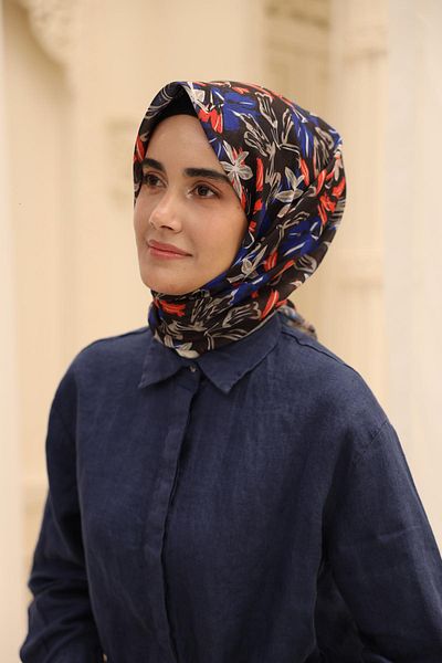 Silk Home Μαλακό βαμβακερό κασκόλ Neva Pattern