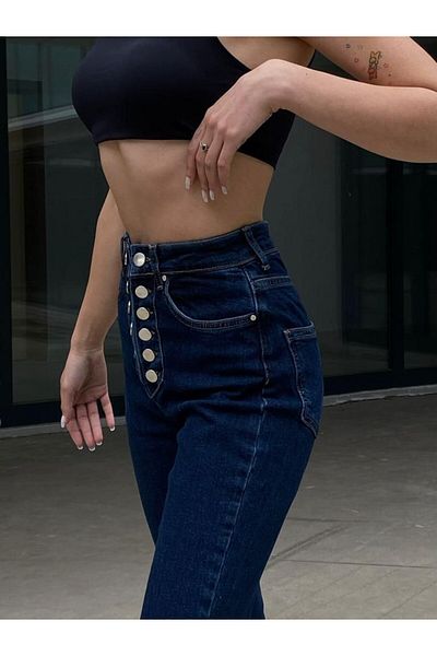 DENİKK TREND SPECIAL DESIGN Άνετο παντελόνι με φαρδύ πόδι PALAZZO DENIM JEAN PANT 30