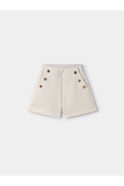 MAYORAL Pantaloni scurți din material textil pentru fete mayoral 6267 Ecru