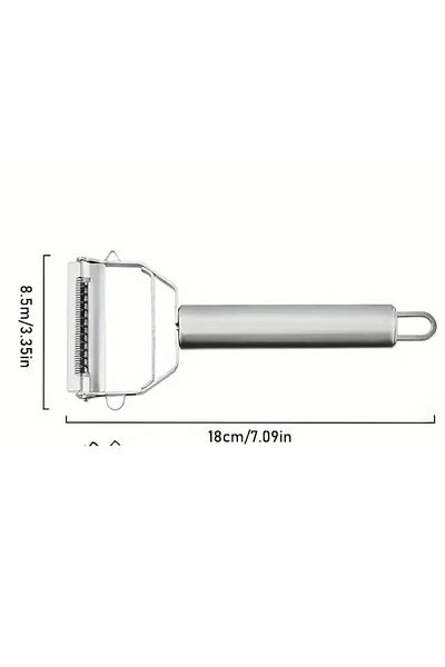 Multiamo Stainless Steel Turbo Julienne Vegetable and Fruit Peeler Practical Peeler / Bidirectional Peeler