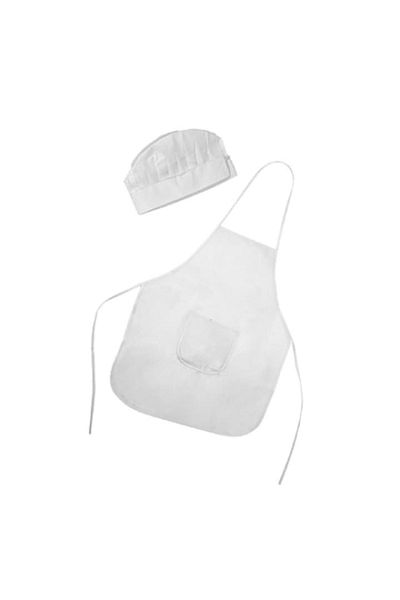 OEM Set șorț și pălărie de bucătar pentru copii, alb