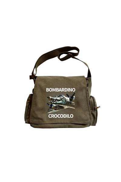 Toum Bombardino Crocodilo Printed Unisex Messenger Bag