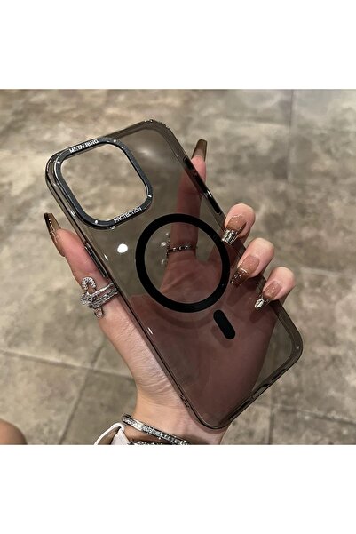 EDELFU حافظة لهاتف iPhone 14 PRO باللون الأسود Magsafe غير قابلة للتلطيخ وغطا...