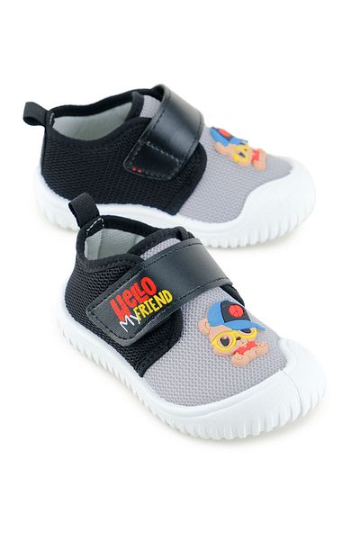 GEZER Baby Boys Summer Linen Comfortable Sole Single Velcro Adjustable Home Garden School Nursery Daily Moon