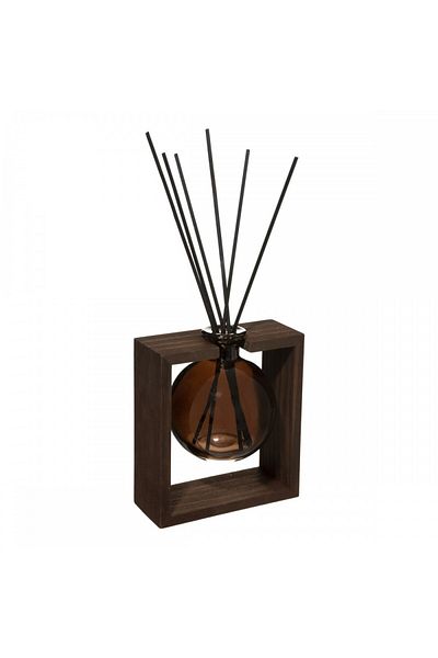 Atmosphera Créateur D'intérieur Atmosphera Amber room fragrance diffuser, wooden base, 250 ml, 27 x 5 x H 12.5 cm