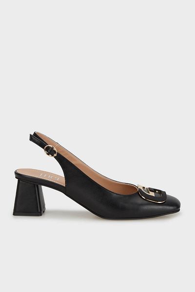 İnci Pearl Metallic Detailed Open Back Heeled Shoes Shoes Liz 5Fx