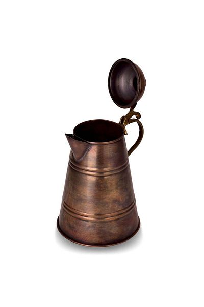 OEM Carafă antică din cupru cu capac 1050 ml CTR12