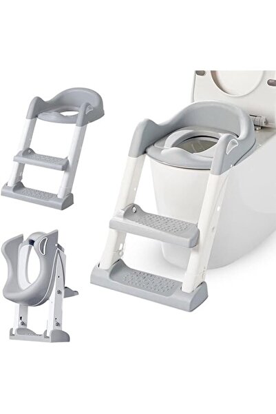 Smart Vibe Multifunctional Toilet Reducer for Children KiddoMAX® Baby Gray