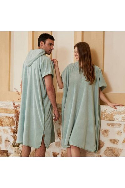 REEFI Kappa Bathrobe - Turquoise كابا كبار مخيوط - تركواز