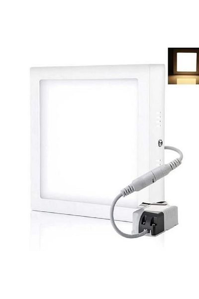 Cata Ct-5272 25W Panel Led Luminaire White Square Surface Mounted Light Metal Case White Light 6400K