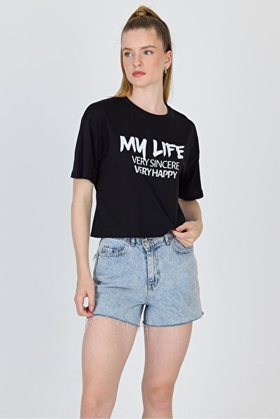 Rays Μαύρο μπλουζάκι με στάμπα 100% βαμβακερό 9187M