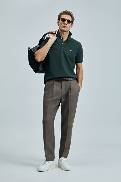 Lufian With Logo Cotton Comfort Fit Buttoned Polo Collar 2'Li t Shirt Men t Shirt 111040206S2