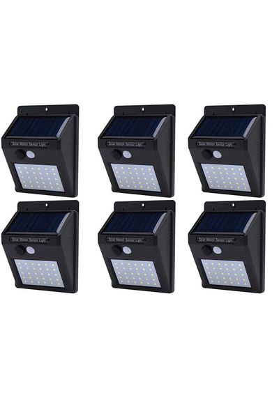 OEM Set format din 6 lampi solare de perete cu senzor de miscare si lumina cu 30 leduri