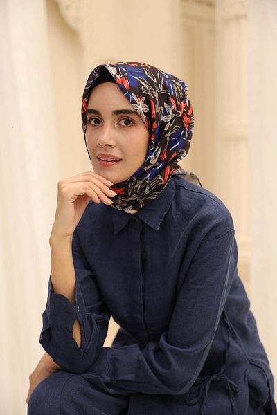 Silk Home Μαλακό βαμβακερό κασκόλ Neva Pattern