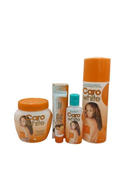 Caro White مجموعة تفتيح البشرة كارو وايت المكونة من 4 قطع