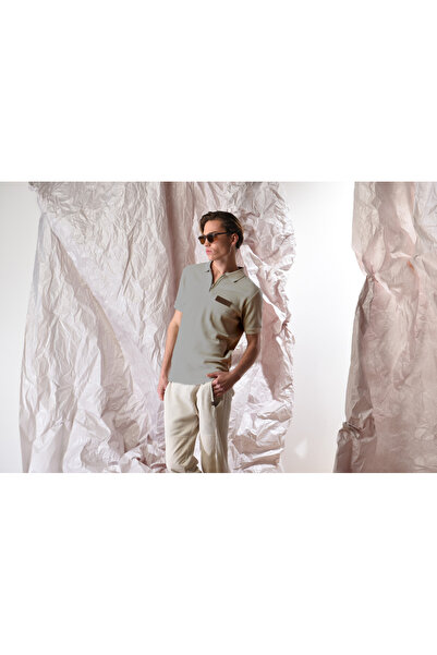 PROLET Ανδρικό μπλουζάκι πόλο με φερμουάρ