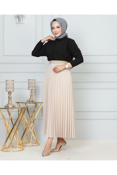 Famelin Piliseli Etek 95cm