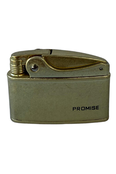 PROMISE Fırçalı Gold Tek Alevli Benzinli Çakmak
