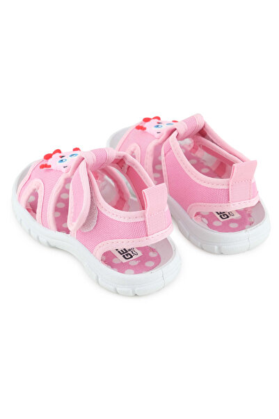 GEZER Girls' Summer Bottom Sole Pvc Comfortable Inner Sole Leave Velcro Adjustable Casual Sandals