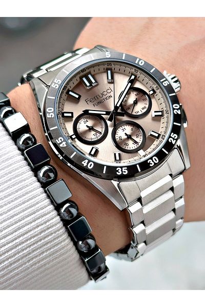 Ferrucci Ferrucci̇ Silver Metal Men with Gray Dial